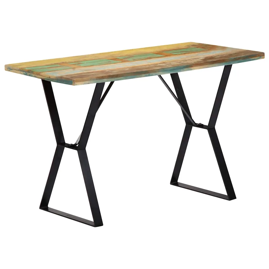 Table à manger 120x60x76 cm Bois de récupération massif