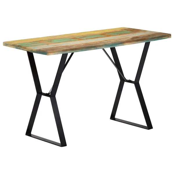 Table à manger 120x60x76 cm Bois de récupération massif