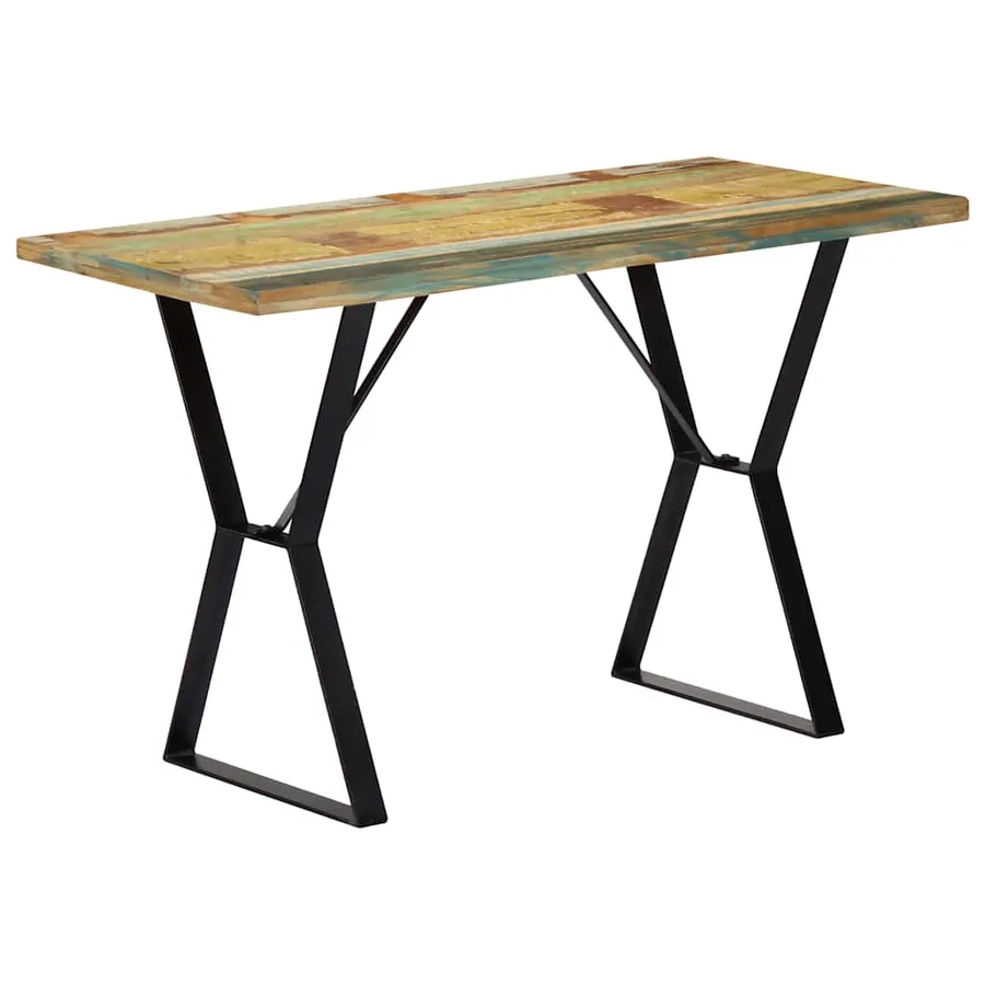 Table à manger 120x60x76 cm Bois de récupération massif - 12