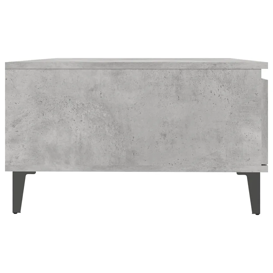 Table basse gris béton 90x60x35 cm bois d'ingénierie - 7