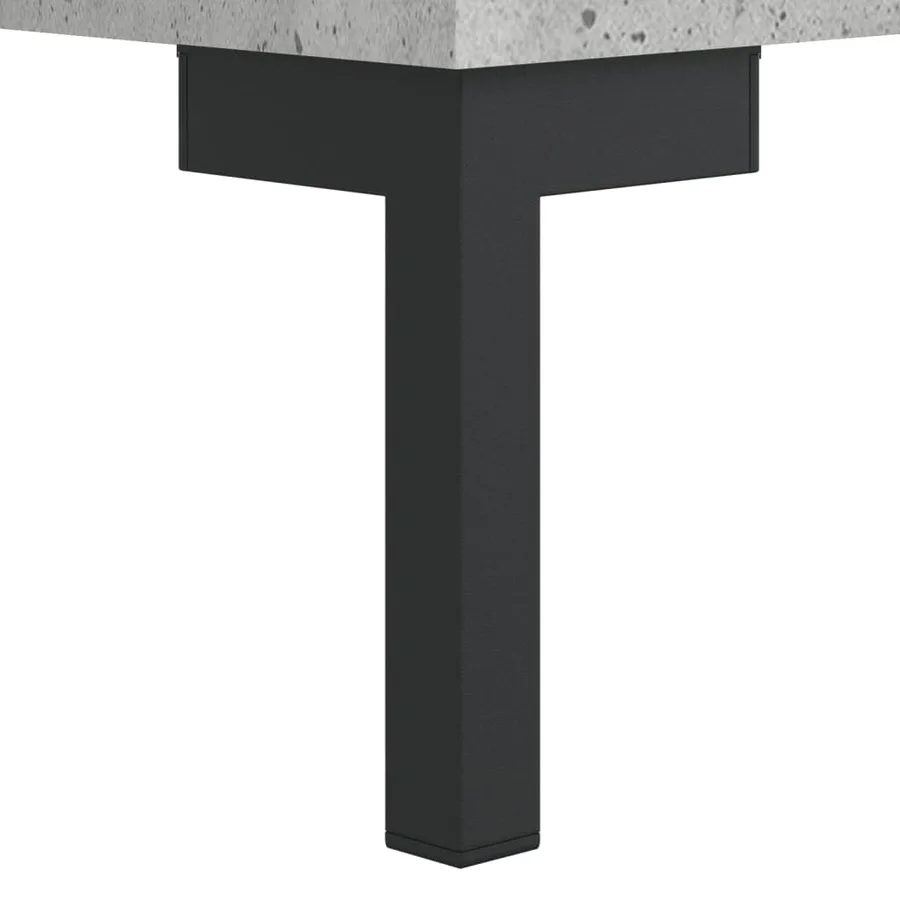 Buffet gris béton 69,5x34x90 cm bois d'ingénierie - 10