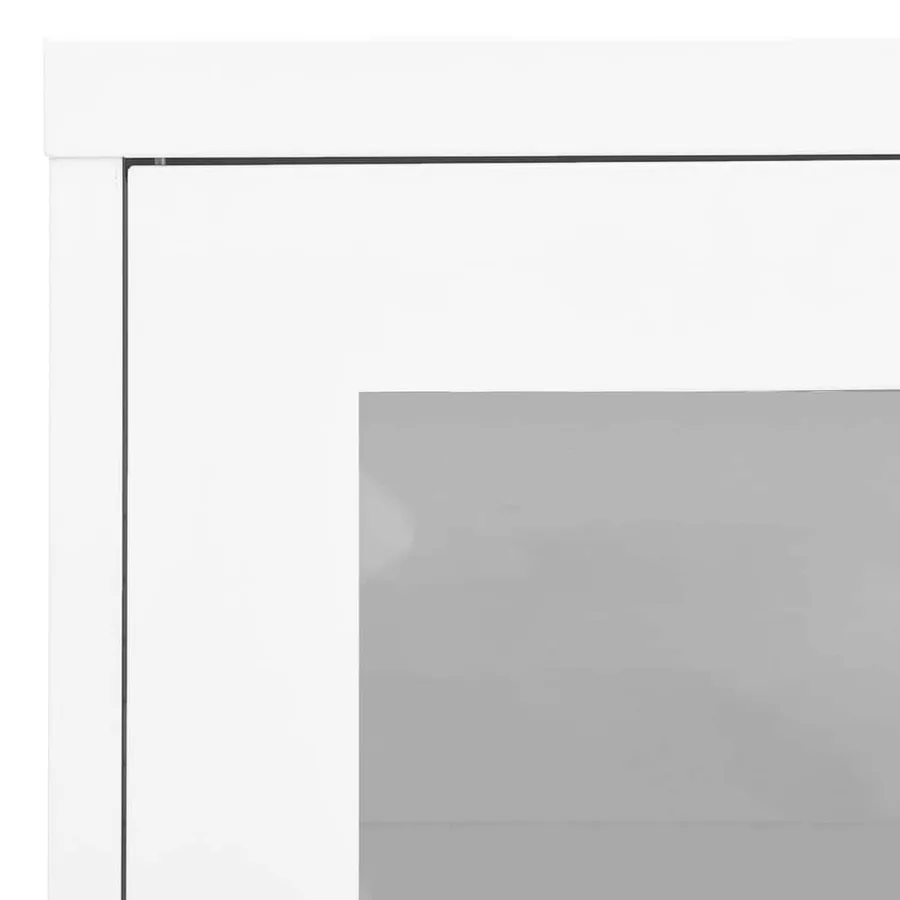 Armoire de bureau Blanc 90x40x70 cm Acier - 6