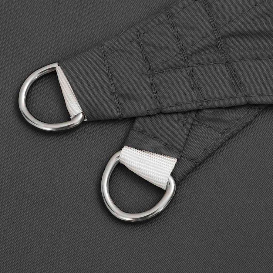 Voile de parasol tissu oxford rectangulaire 5x8 m anthracite - 6