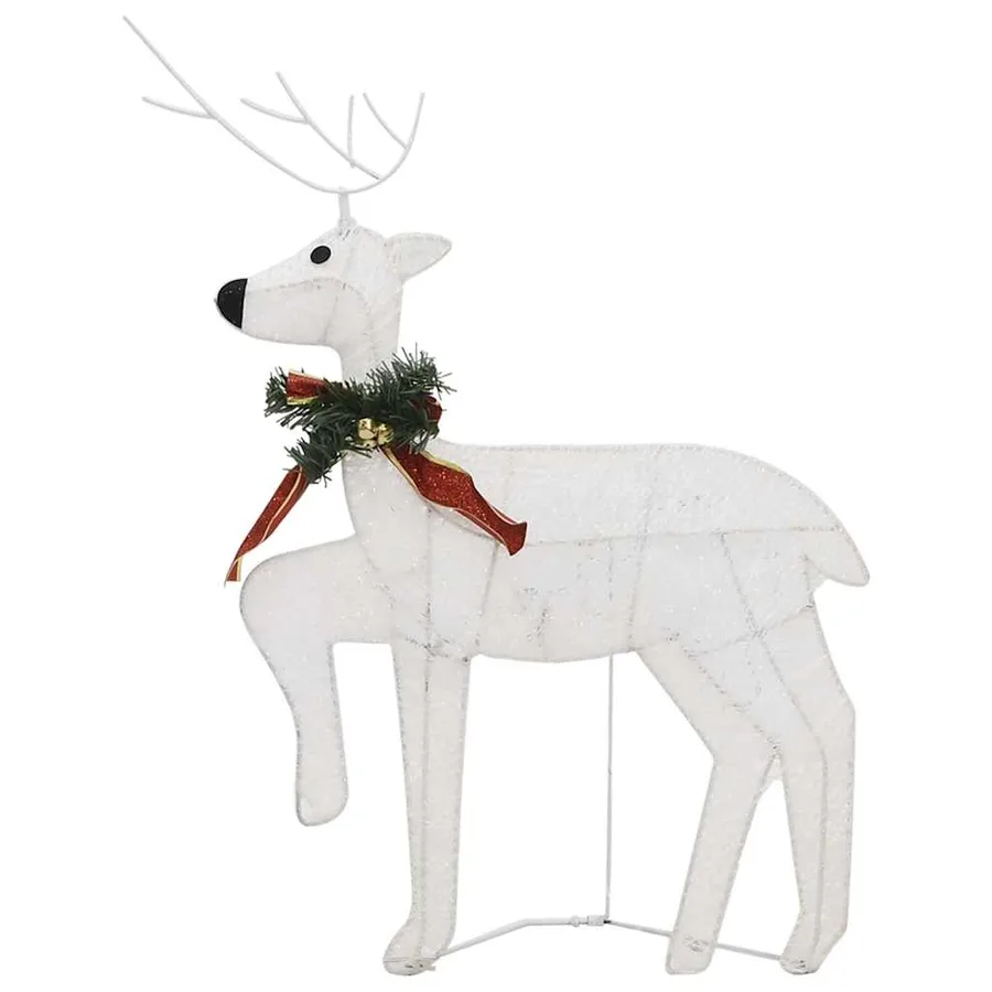 Rennes de Noël 2 pcs Blanc 40 LED - 5