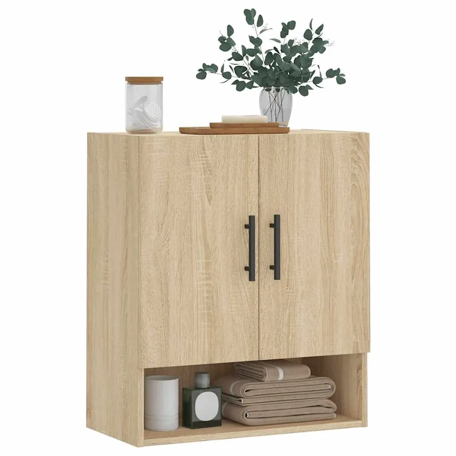 Armoire murale chêne sonoma 60x31x70 cm bois d'ingénierie - 3