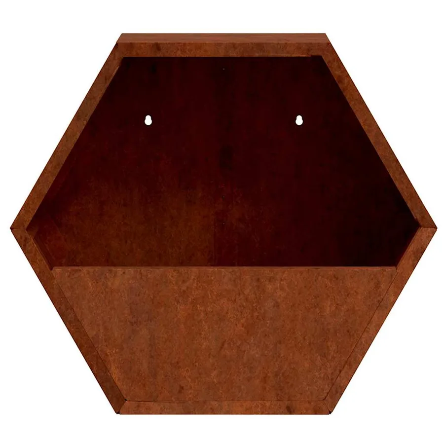 Jardinières murales 2 pcs Rouillé Acier corten 30x10x25 cm - 6