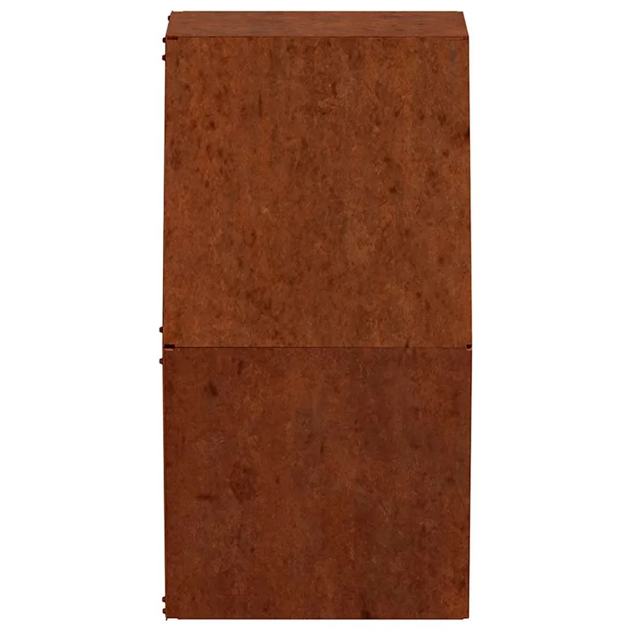 Jardinières murales 2 pcs Rouillé Acier corten 30x10x25 cm - 7