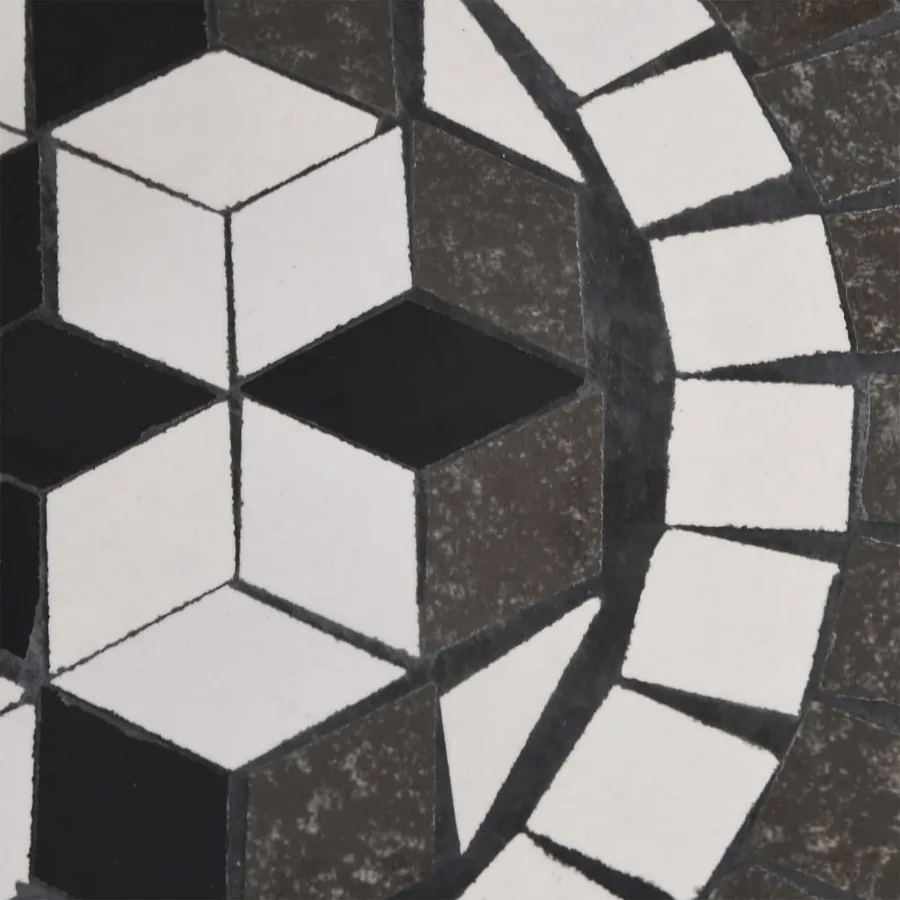 Base de parasol noir et blanc rond 12 kg - 6