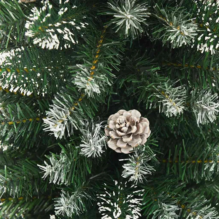 Sapin de Noël artificiel mince avec support 180 cm PVC - 6
