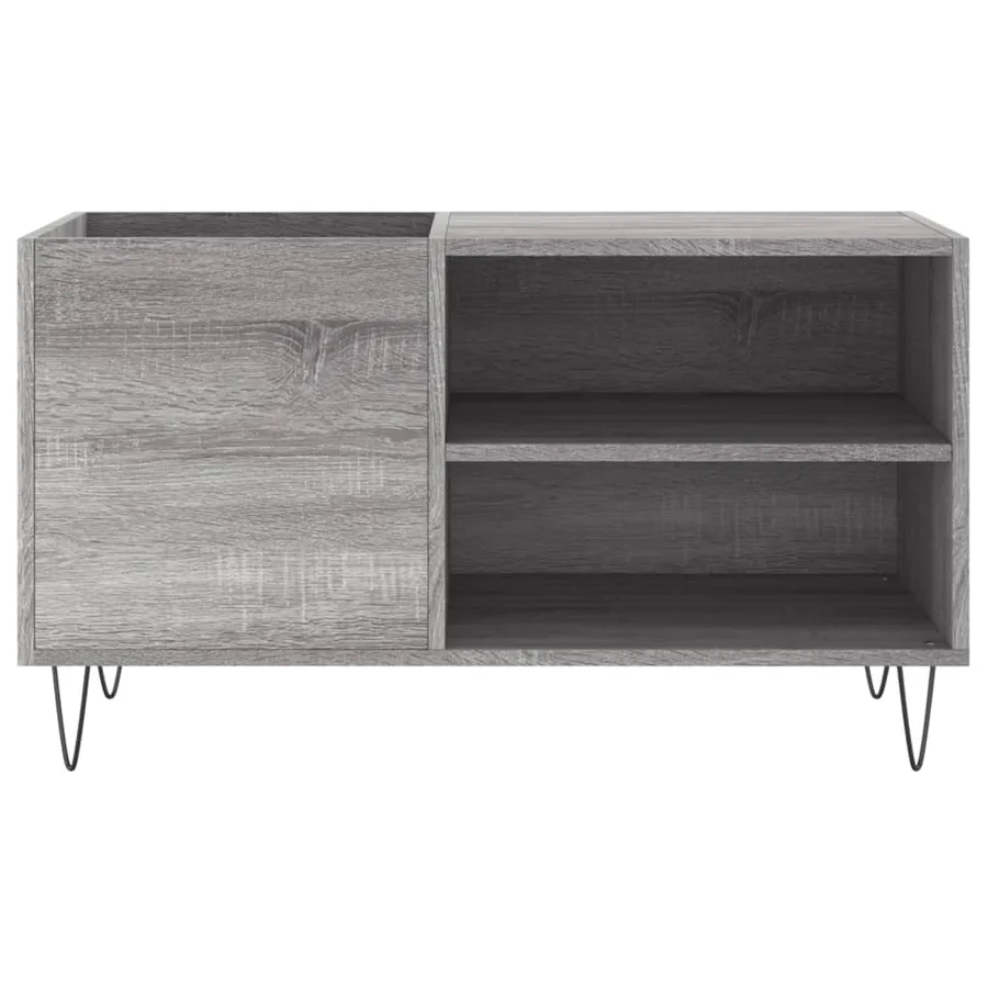 Armoire à disques sonoma gris 85x38x48 cm bois d'ingénierie - 4