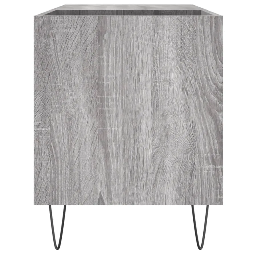 Armoire à disques sonoma gris 85x38x48 cm bois d'ingénierie - 5
