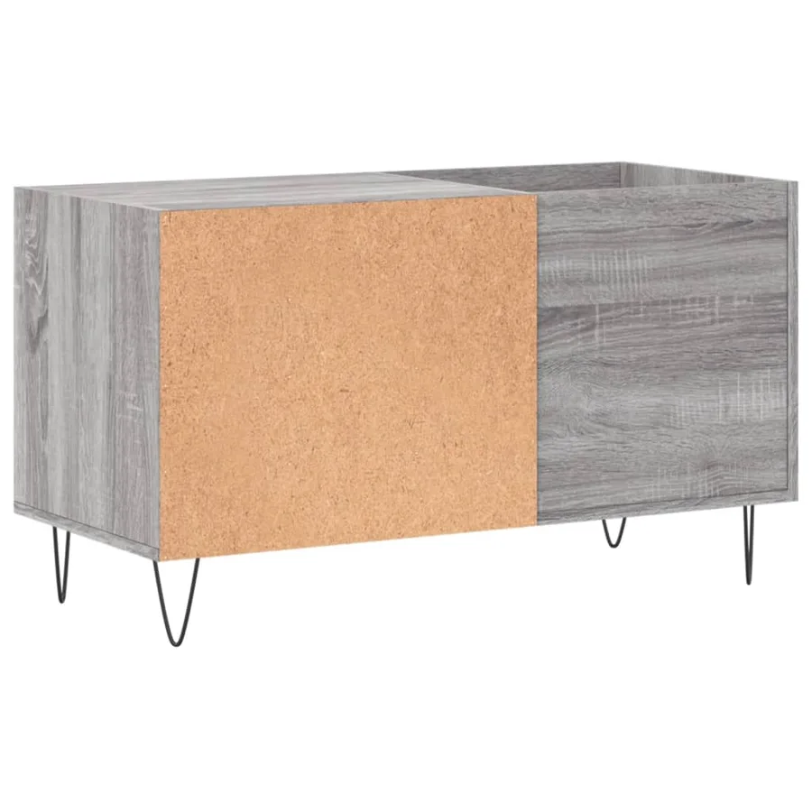Armoire à disques sonoma gris 85x38x48 cm bois d'ingénierie - 6
