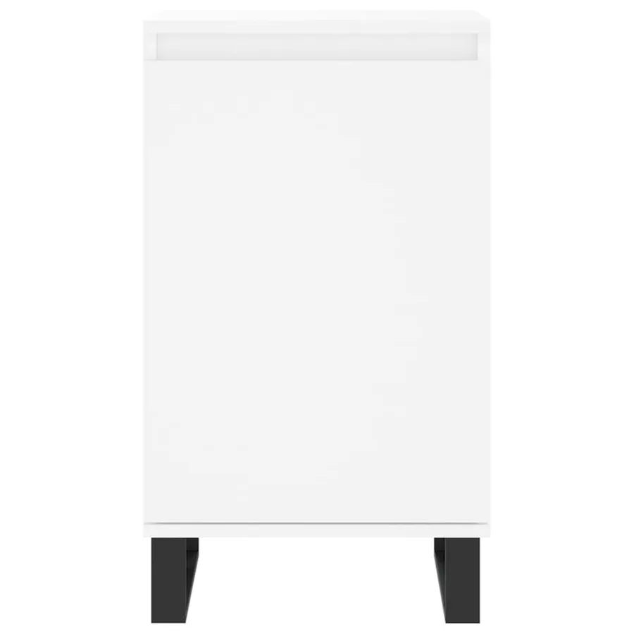 Buffet blanc 40x35x70 cm bois d’ingénierie - 3