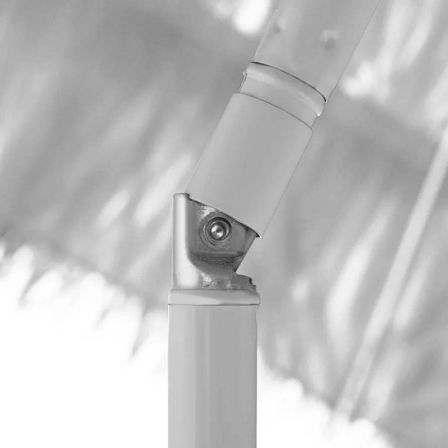 Parasol de plage Hawaii blanc 180 cm - 7