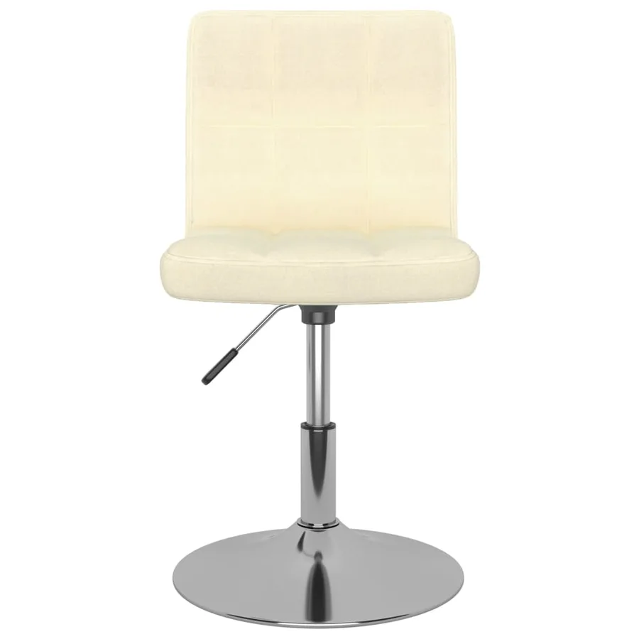 Chaises pivotantes à manger lot de 2 crème tissu - 4