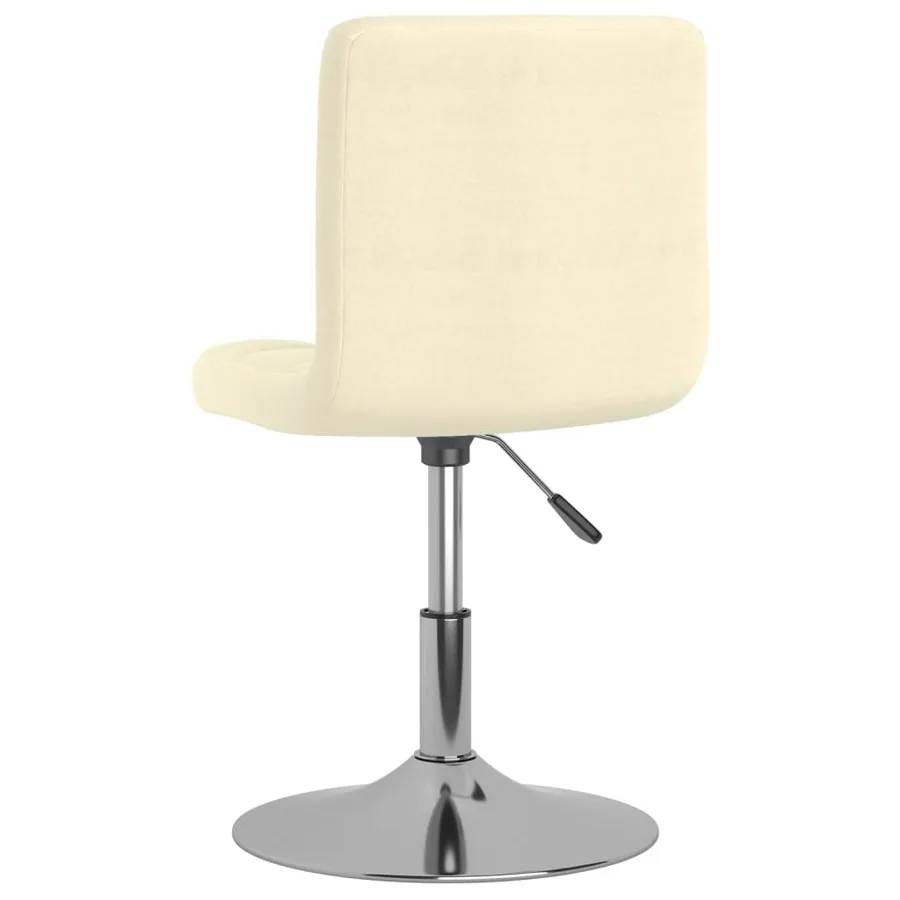 Chaises pivotantes à manger lot de 2 crème tissu - 6