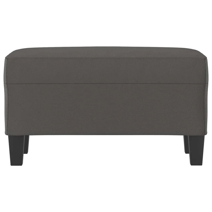 Banc Gris 70x35x41 cm Similicuir - 3