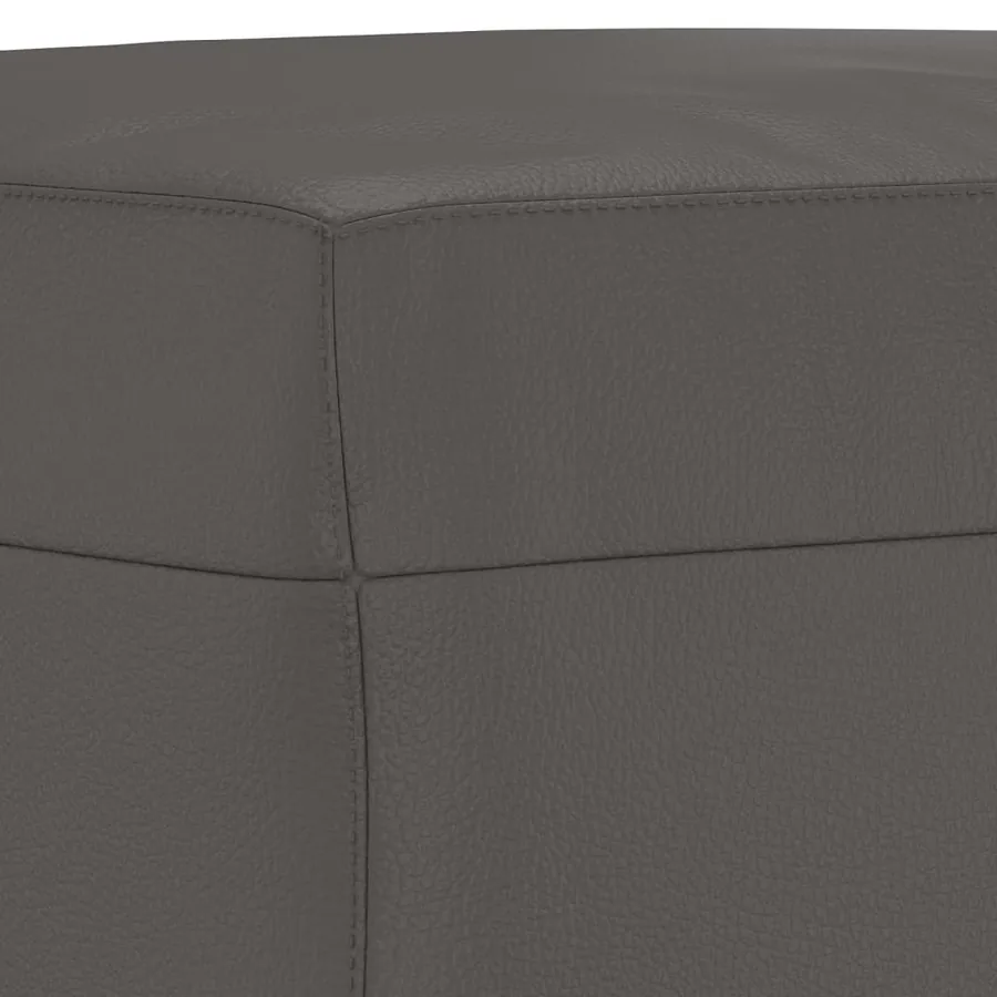 Banc Gris 70x35x41 cm Similicuir - 5