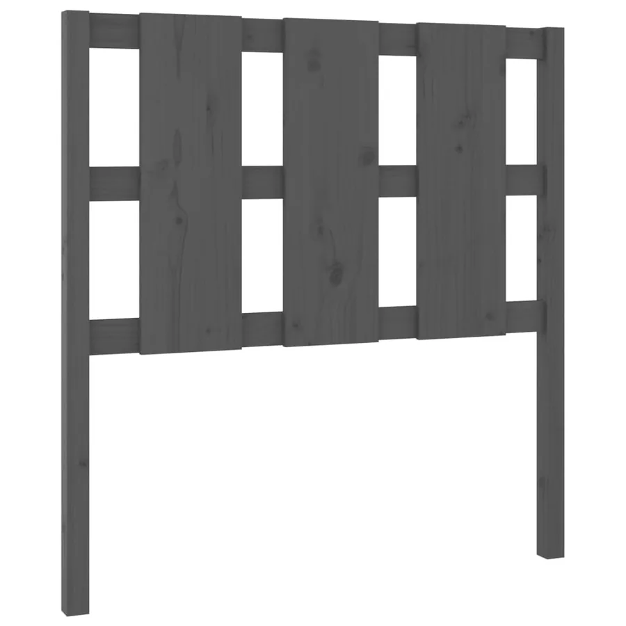 Tête de lit Gris 95,5x4x100 cm Bois massif de pin - 2