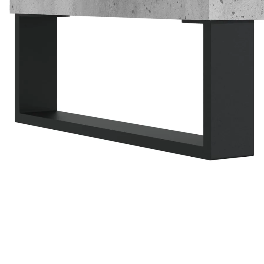 Buffet haut Gris béton 69,5x34x180 cm Bois d'ingénierie - 12
