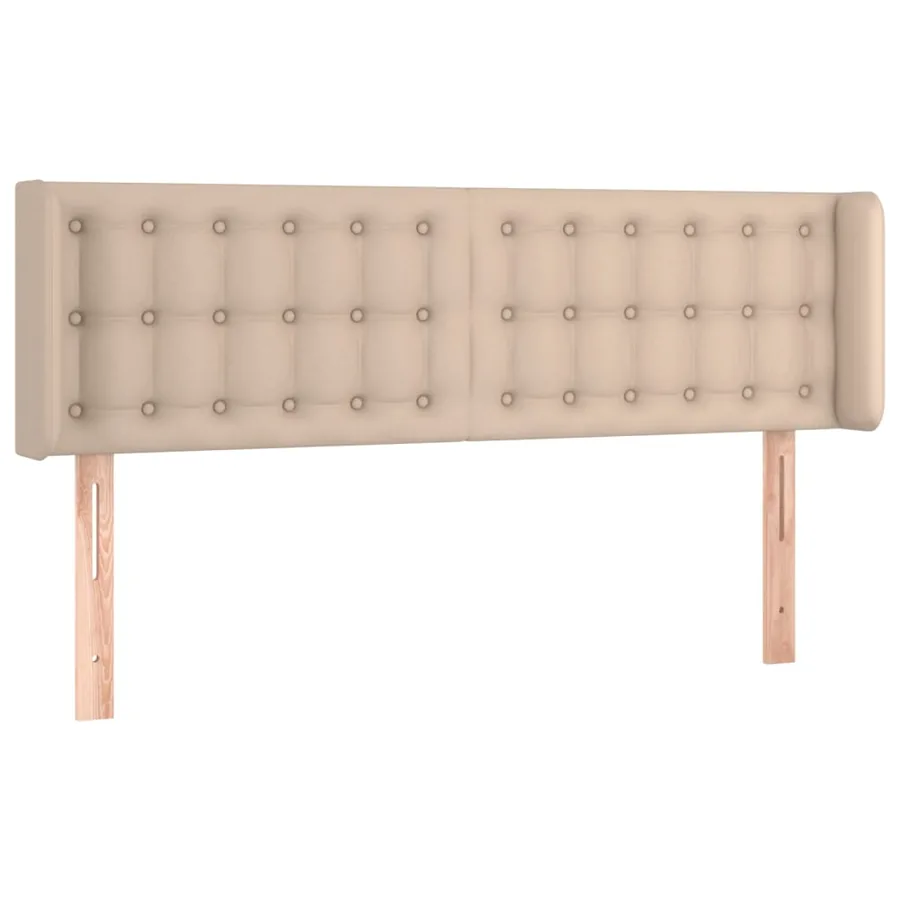 Tête de lit avec oreilles Cappuccino 147x16x78/88 cm Similicuir - 2