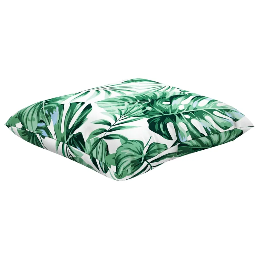 Coussins de canapé 4 pcs motif de feuilles 60x60 cm tissu - 5
