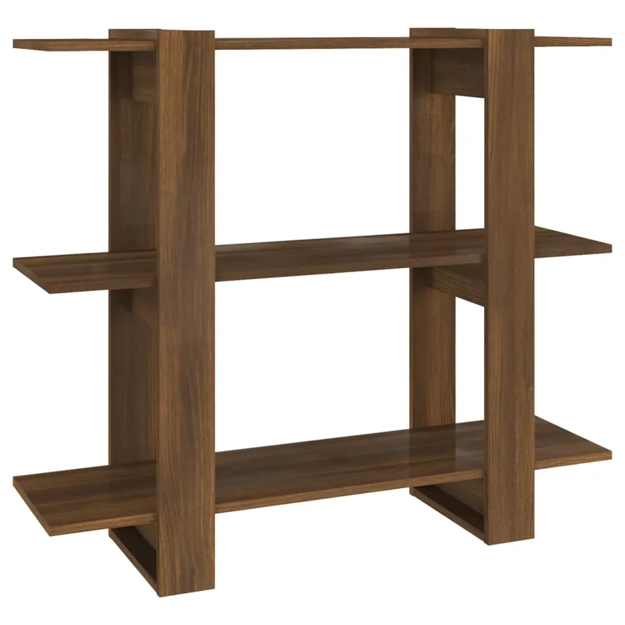 Bibliothèque/Séparateur de pièce Chêne marron 100x30x87 cm - 2