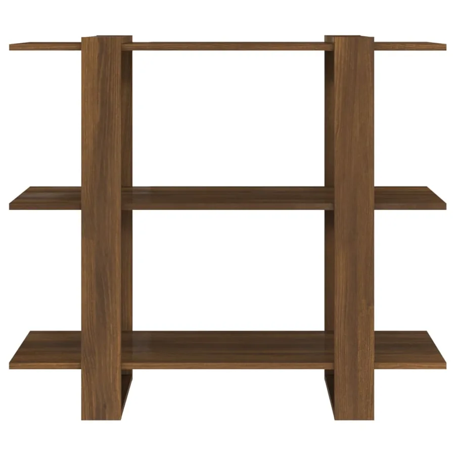 Bibliothèque/Séparateur de pièce Chêne marron 100x30x87 cm - 3