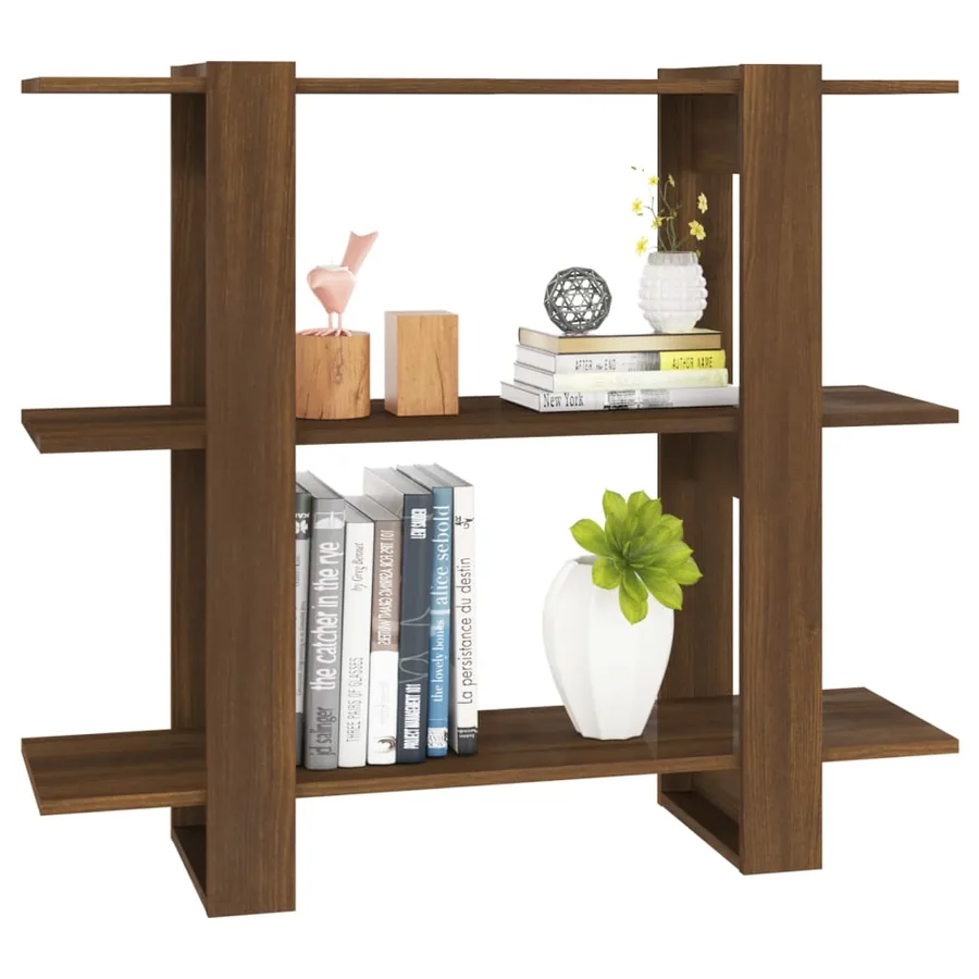 Bibliothèque/Séparateur de pièce Chêne marron 100x30x87 cm - 5