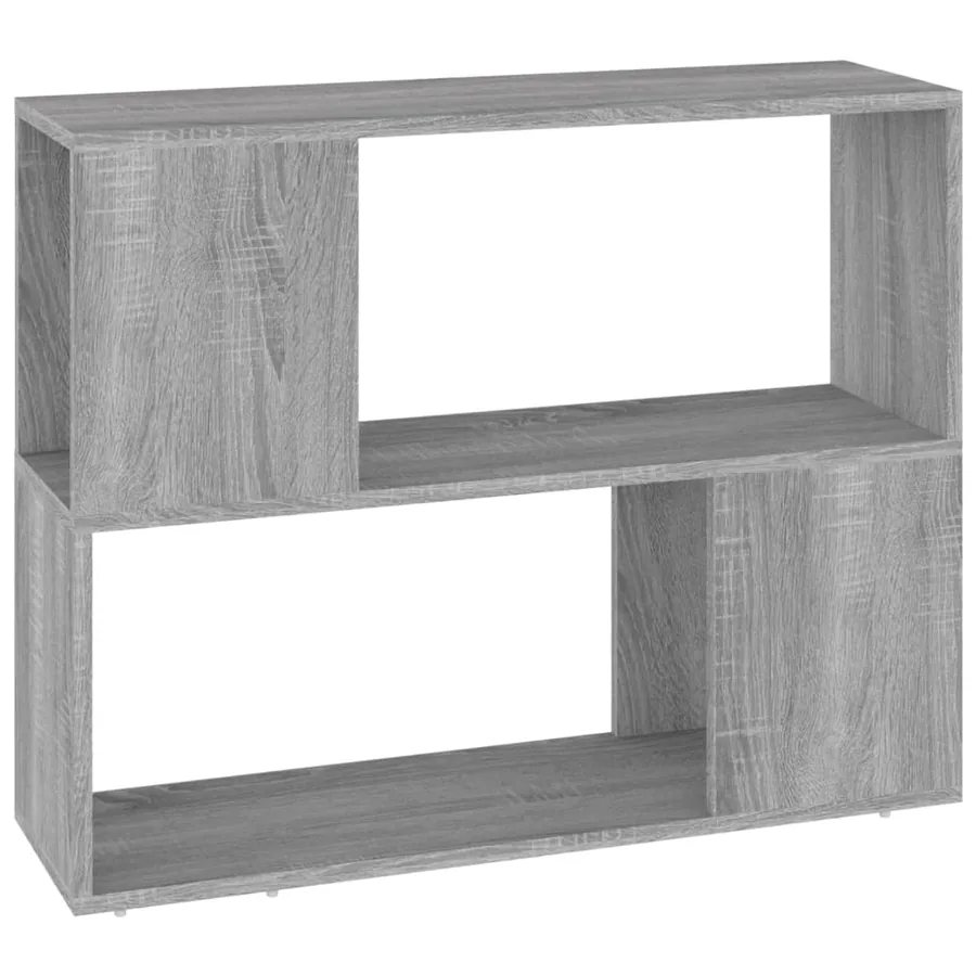 Bibliothèque/Séparateur de pièce Sonoma gris 80x24x63 cm - 2