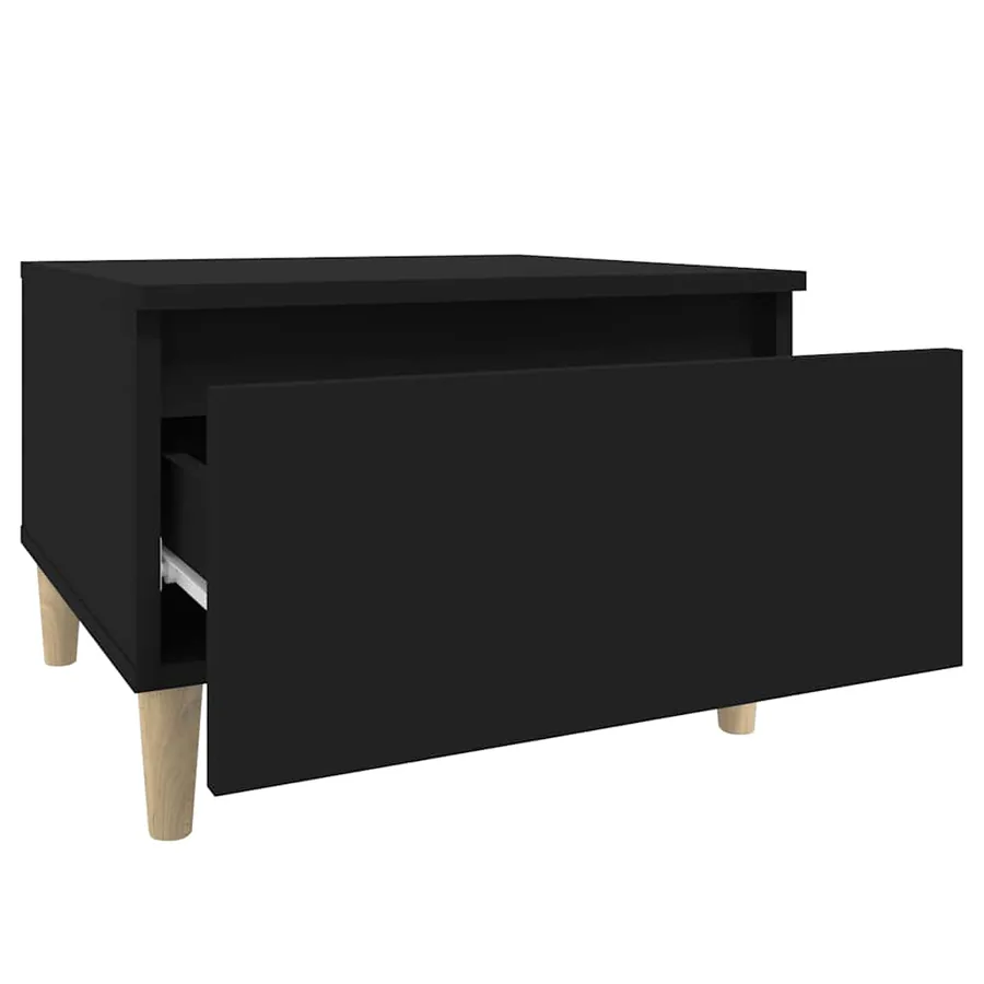 Table d'appoint Noir 50x46x35 cm Bois d'ingénierie - 7