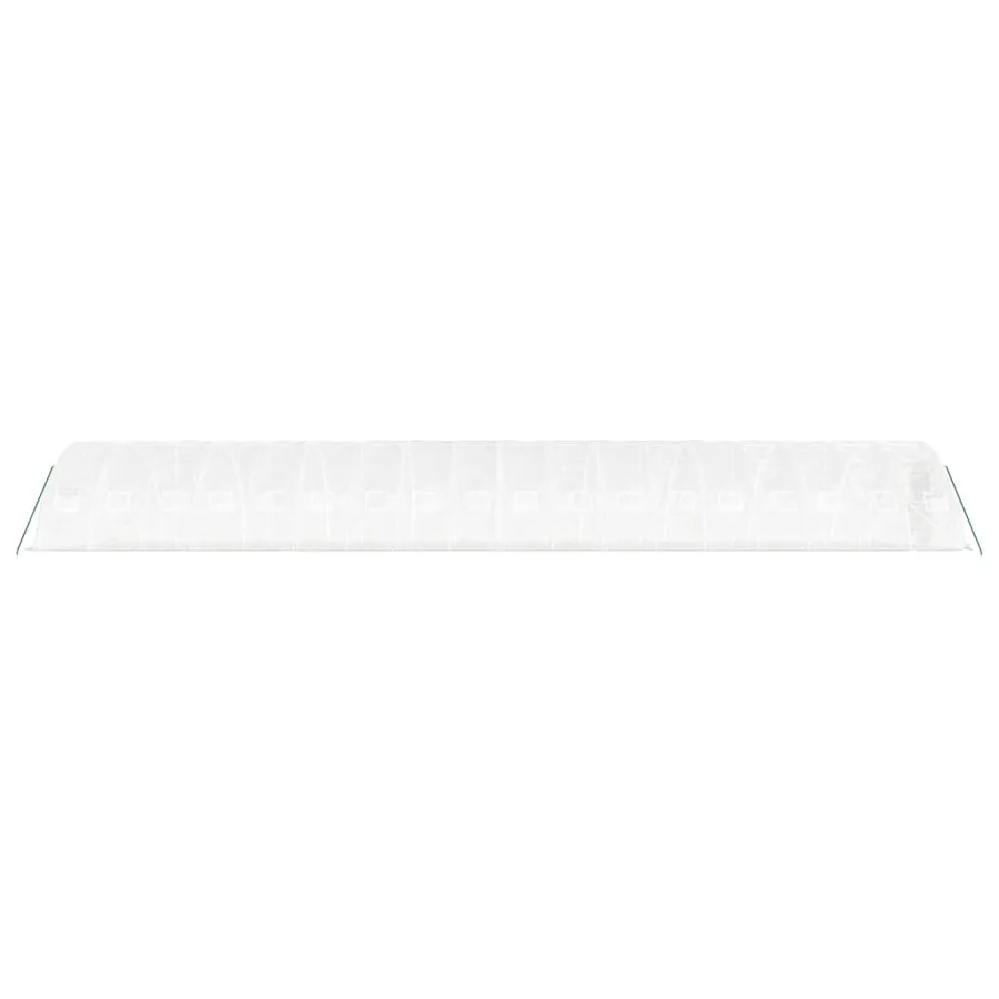 Serre avec cadre en acier blanc 90 m² 18x5x2,3 m - 5