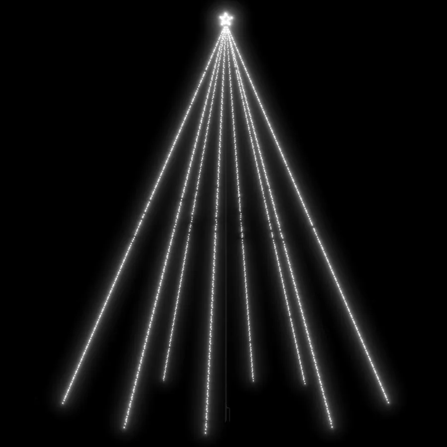 Sapin de Noël à LED Int/Extérieur 1300 LED blanc froid 8 m - 2