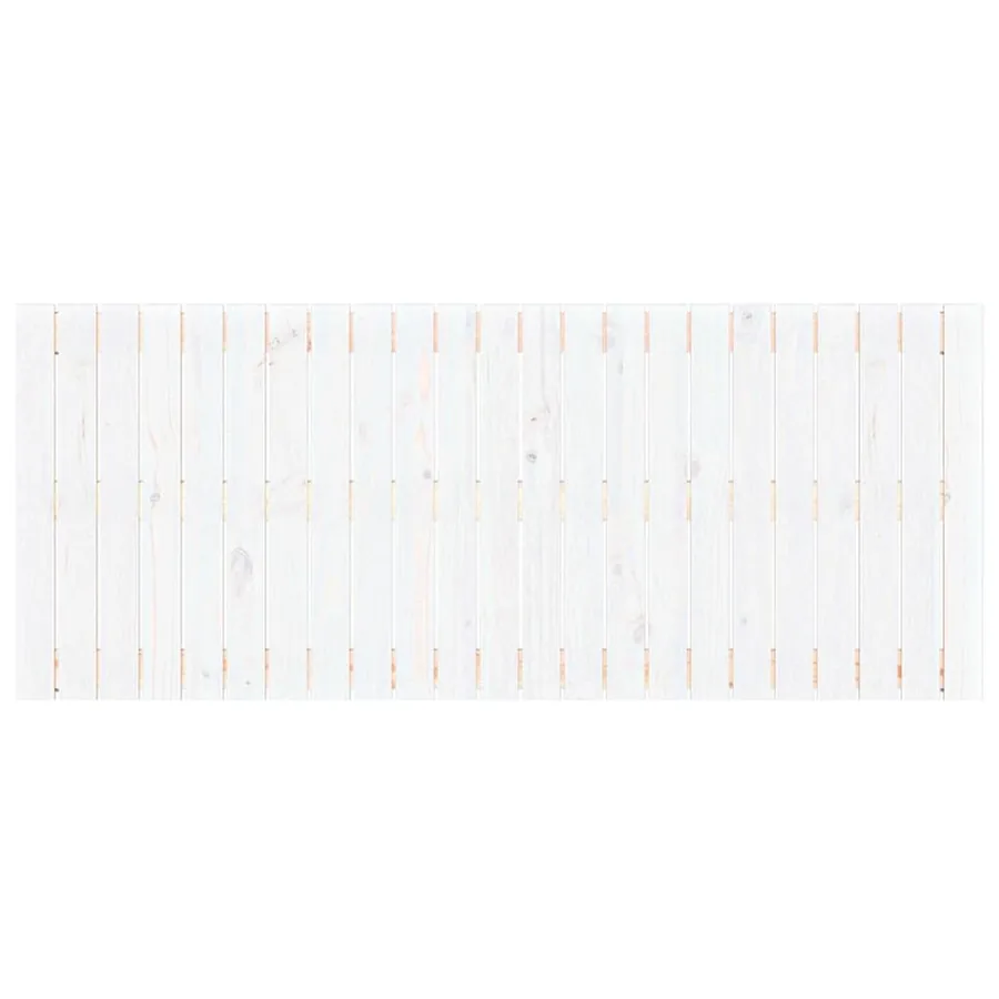 Tête de lit murale Blanc 147x3x60 cm Bois massif de pin - 4