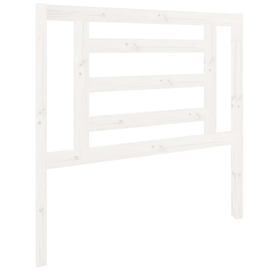Tête de lit Blanc 96x4x100 cm Bois massif de pin - 2