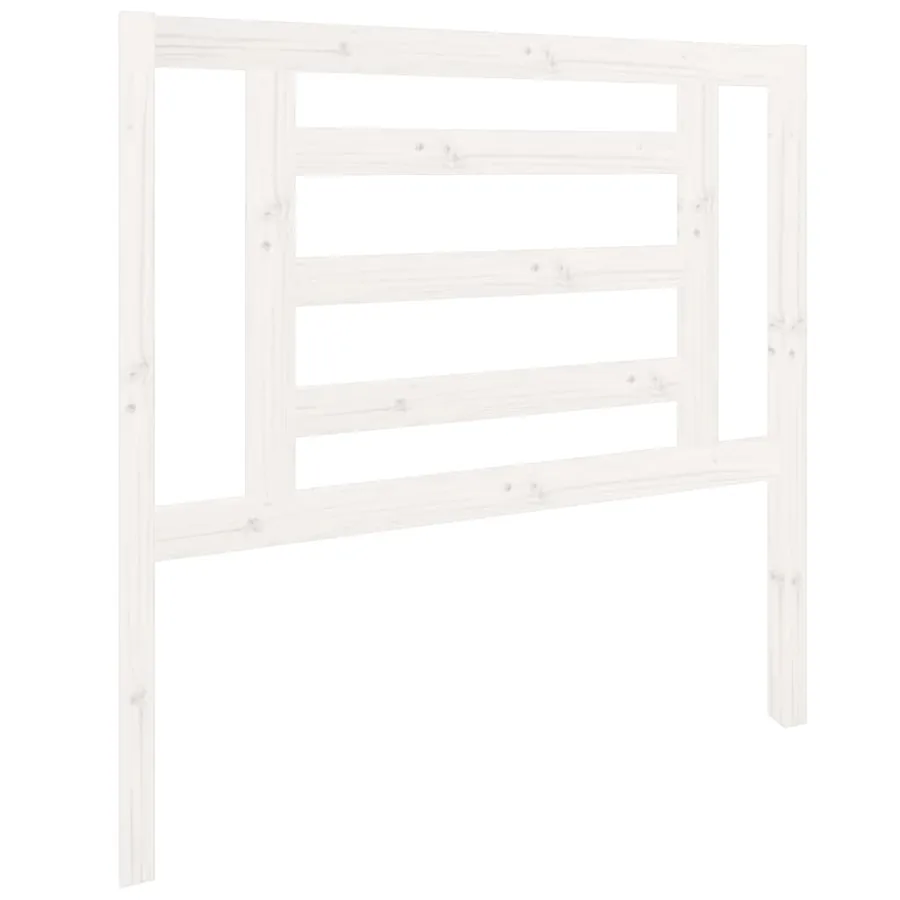 Tête de lit Blanc 96x4x100 cm Bois massif de pin - 3
