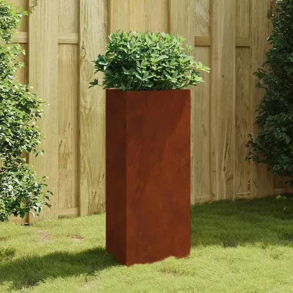 Jardinière 40x34,5x75 cm acier corten