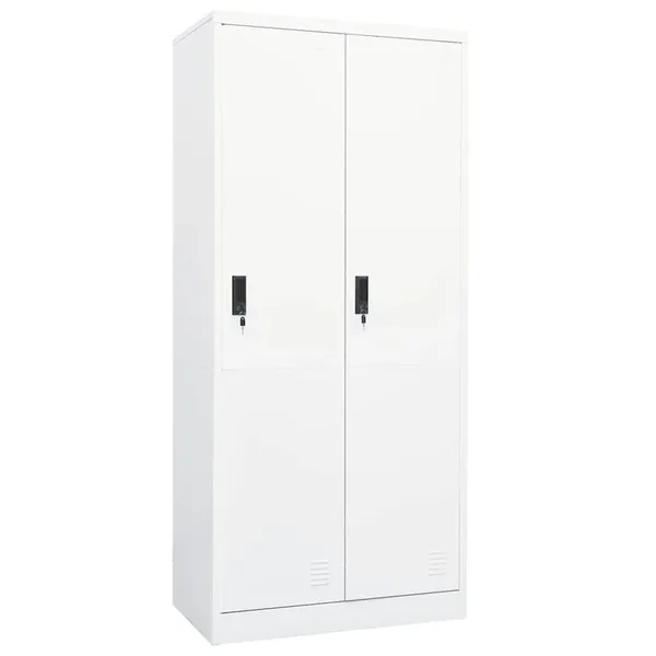 Garde-robe Blanc 80x50x180 cm Acier