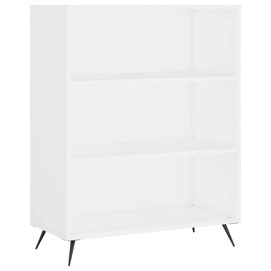 Bibliothèque blanc 69,5x32,5x90 cm bois d'ingénierie - 2