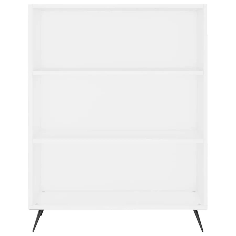 Bibliothèque blanc 69,5x32,5x90 cm bois d'ingénierie - 4