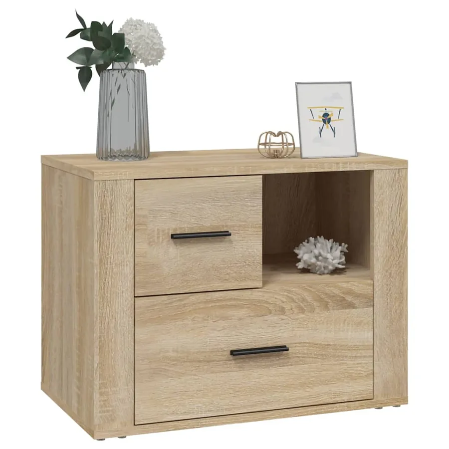 Table de chevet Chêne sonoma 60x36x45 cm Bois d'ingénierie - 4