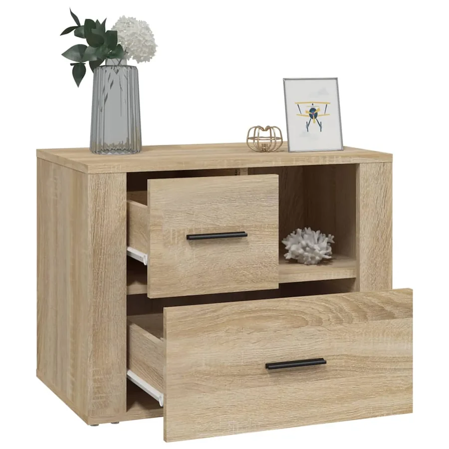 Table de chevet Chêne sonoma 60x36x45 cm Bois d'ingénierie - 5