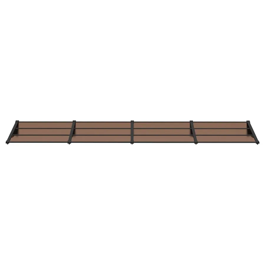 Auvent de porte Noir 396x90 cm Polycarbonate - 3