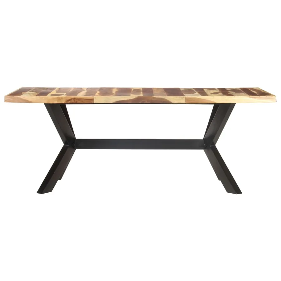 Table de salle à manger 200x100x75 cm Bois avec finition miel - 2