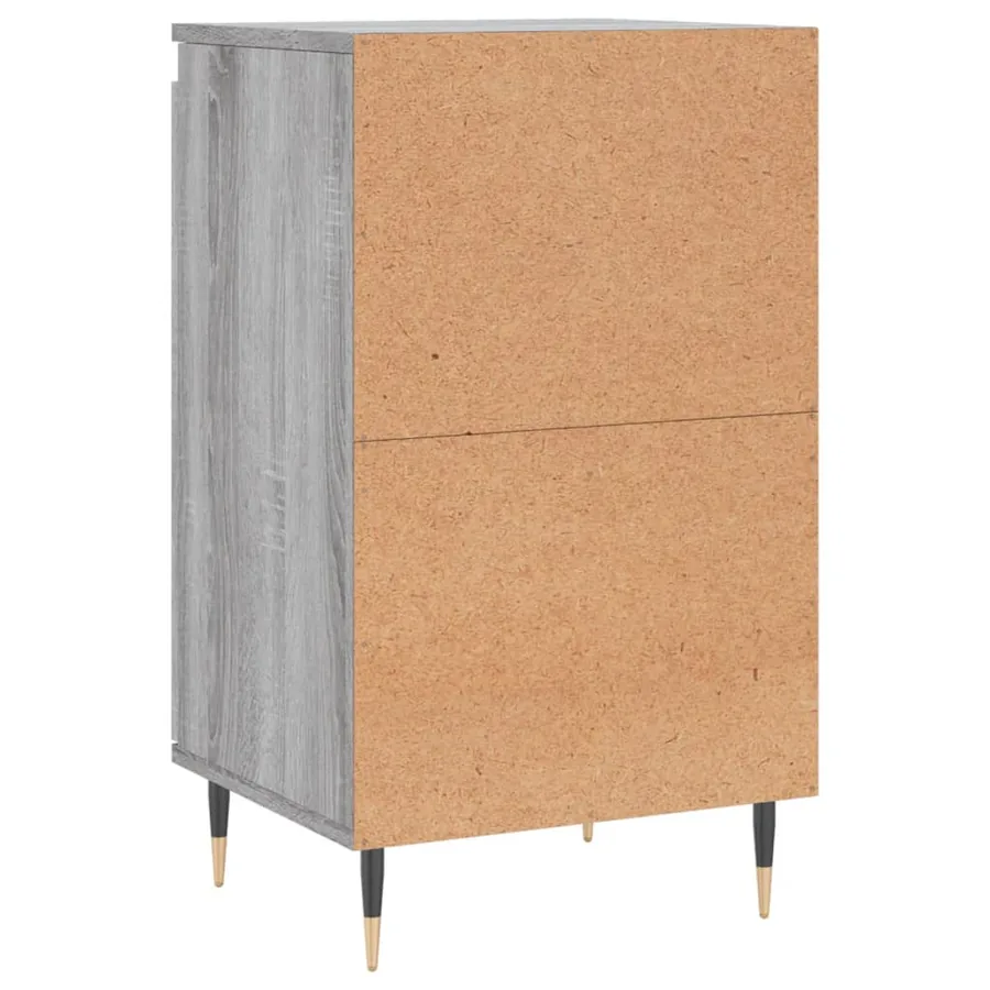 Buffets 2 pcs sonoma gris 40x35x70 cm bois d'ingénierie - 9