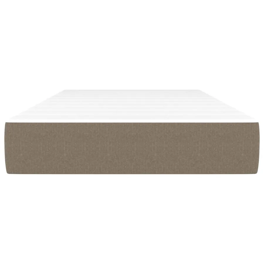 Matelas de lit à ressorts ensachés fermeté moyenne Taupe 80x200x20 cm Tissu - 3
