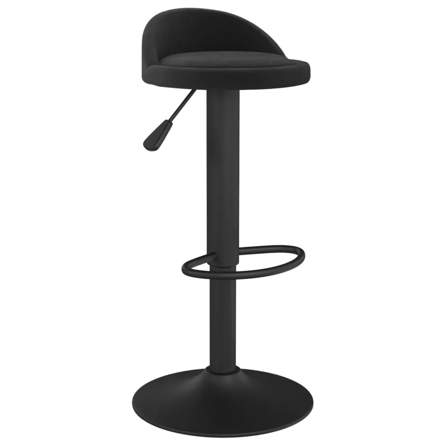 Tabourets de bar lot de 2 Noir Velours - 3