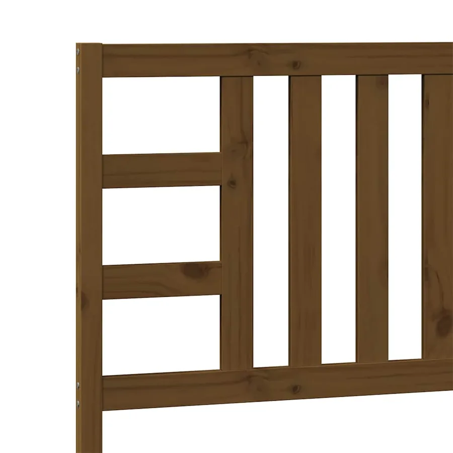 Tête de lit Marron miel 96x4x100 cm Bois massif de pin - 7