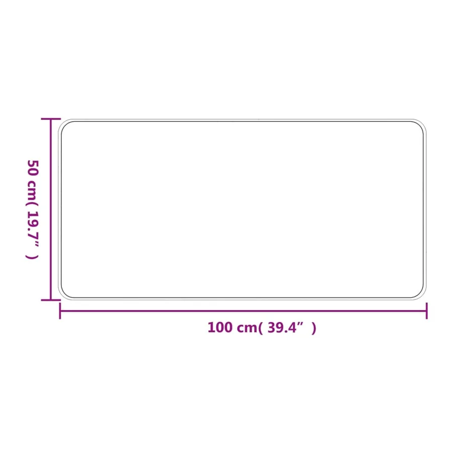 Tapis de couloir aspect sisal sable 50x100 cm - 6