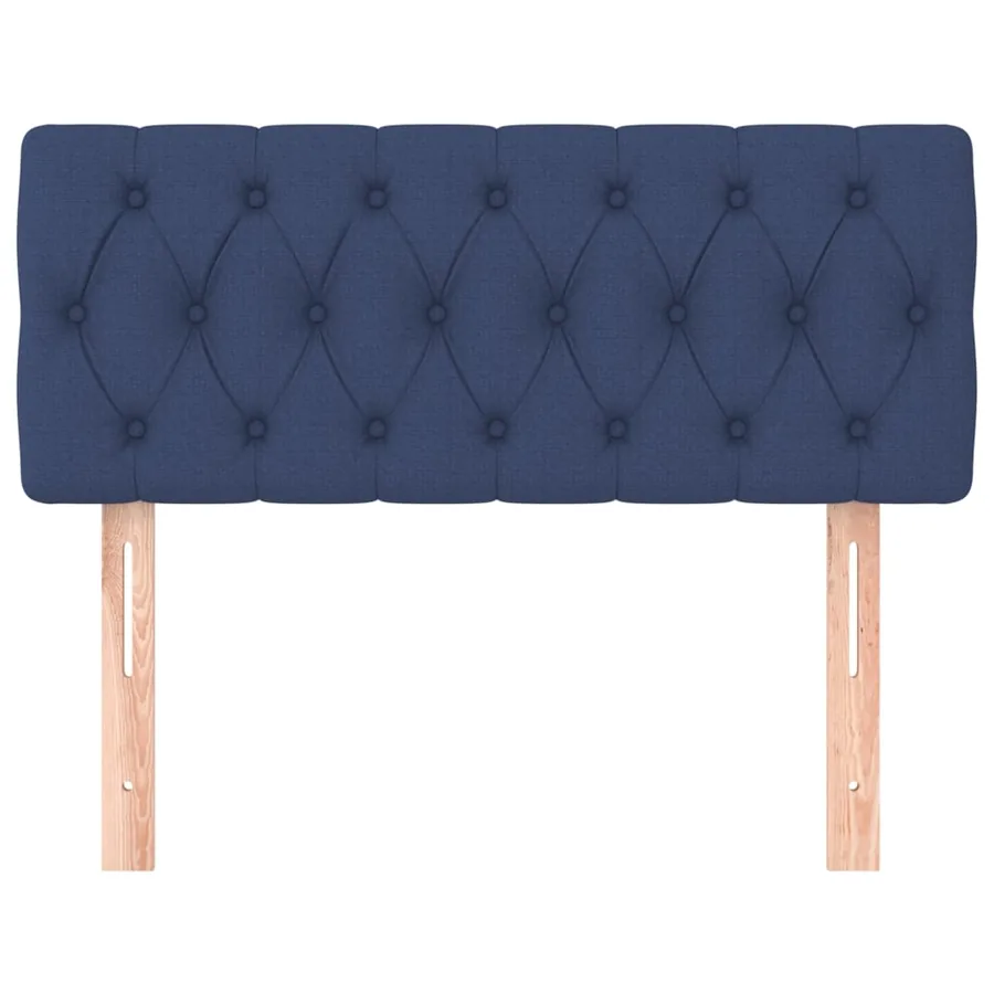 Tête de lit Bleu 100x7x78/88 cm Tissu - 3